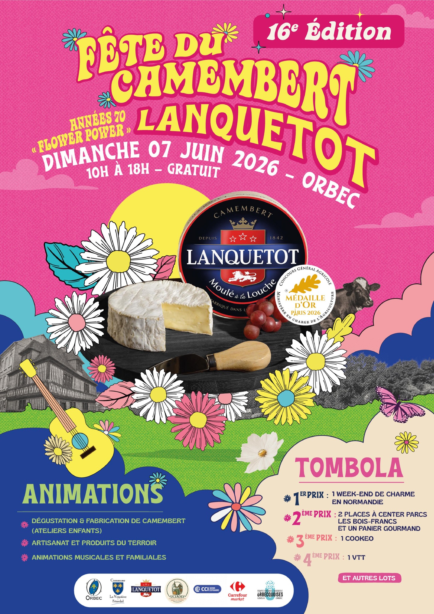 Affiche fête du camembert 2026